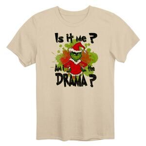 Grinch Christmas Shirt Is it Me am I the Drama Graphic Tee Streetwear Holiday